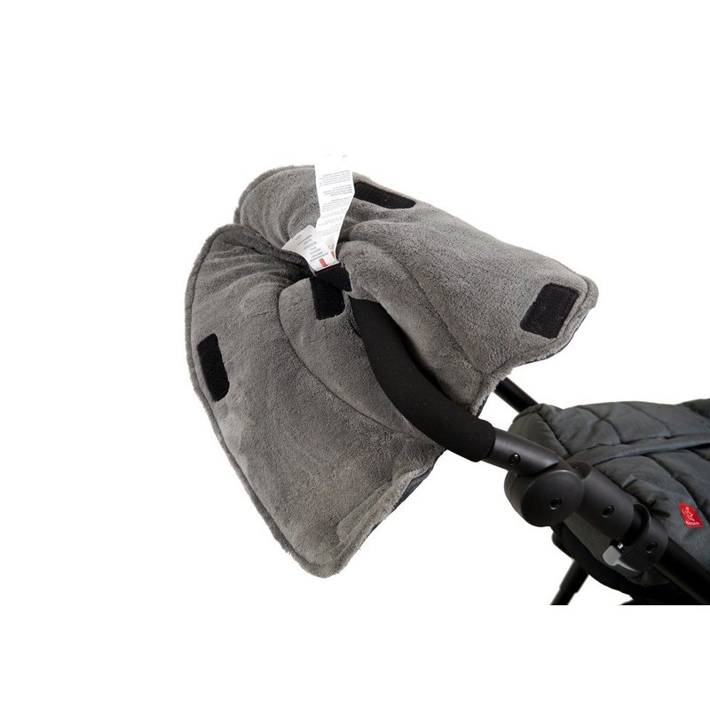 Mufki do wózka, ALASKA MELANGE, czarne, Kaiser