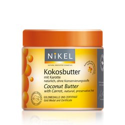 NIKEL, Masło kokosowe z Marchewką, ochrona UV, 250ml