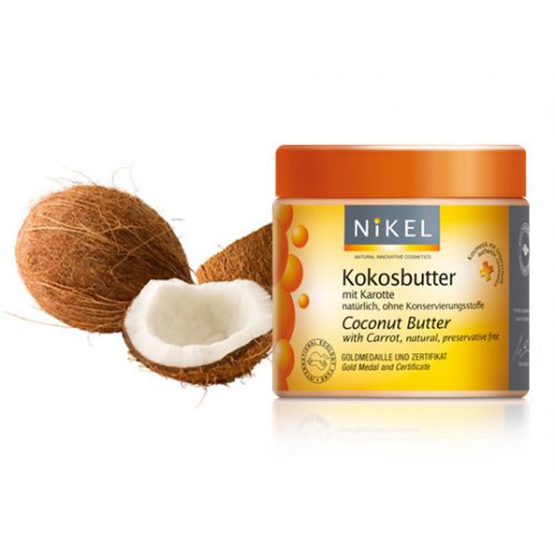 NIKEL, Masło kokosowe z Marchewką, ochrona UV, 250ml