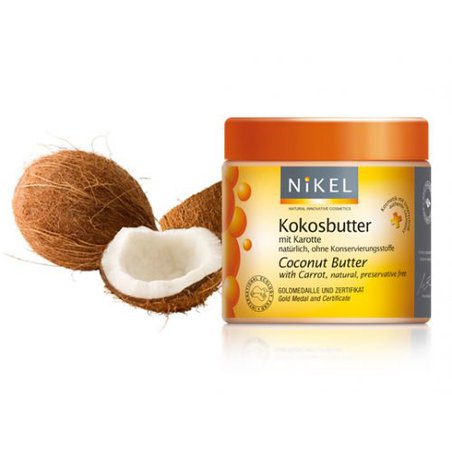 NIKEL, Masło kokosowe z Marchewką, ochrona UV, 250ml