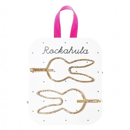 Rockahula Kids - wsuwki do włosów Glitter Bunny Gold