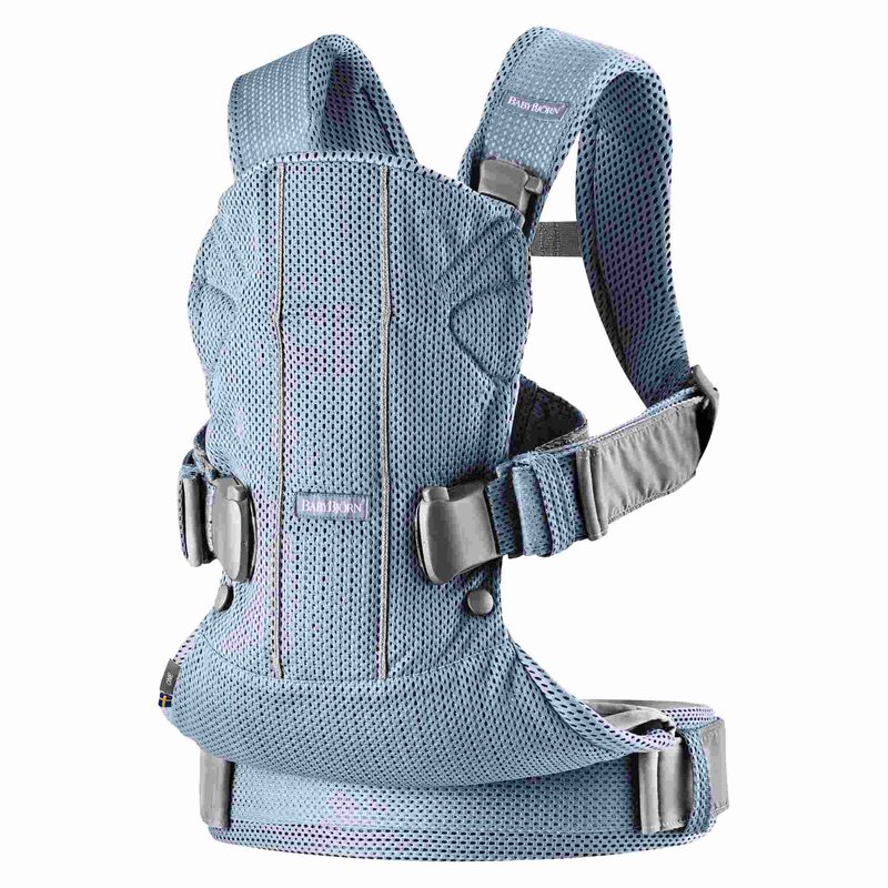 BABYBJORN ONE AIR 3D MESH  - nosidełko, Niebieski