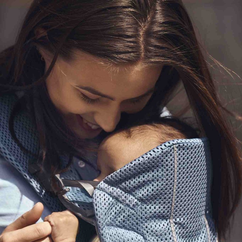 BABYBJORN ONE AIR 3D MESH  - nosidełko, Niebieski