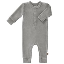 Fresk Rampers welurowy 0-3 miesięcy Paloma grey FRESK