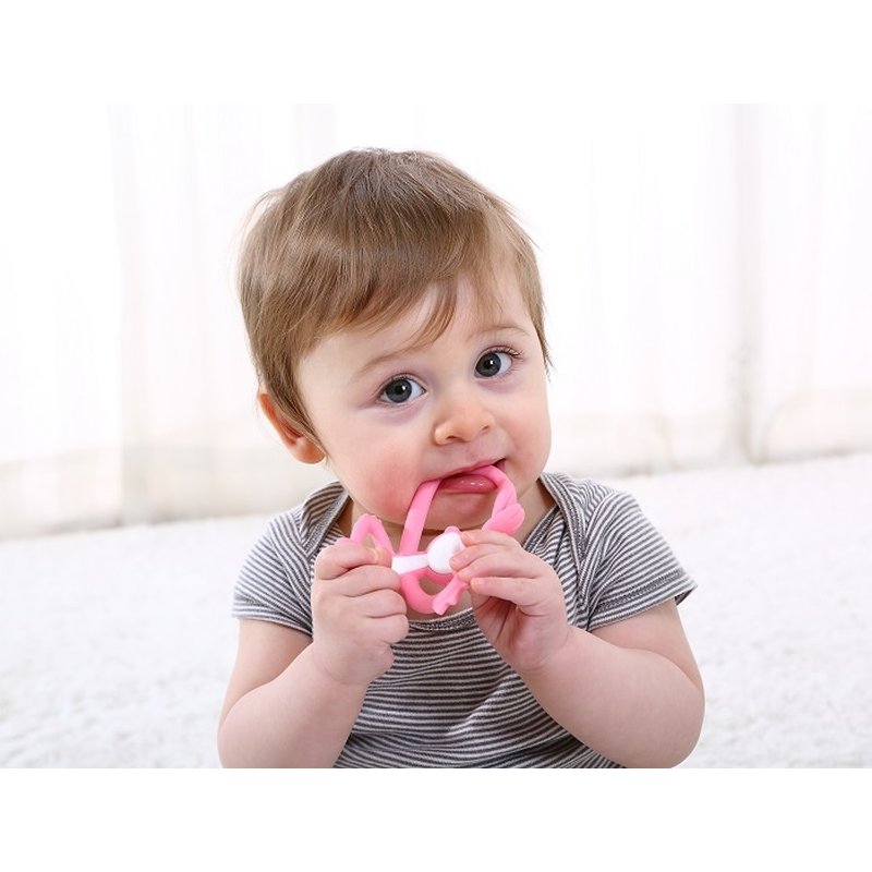 Mombella Gryzak Zabawka Małpka Pink