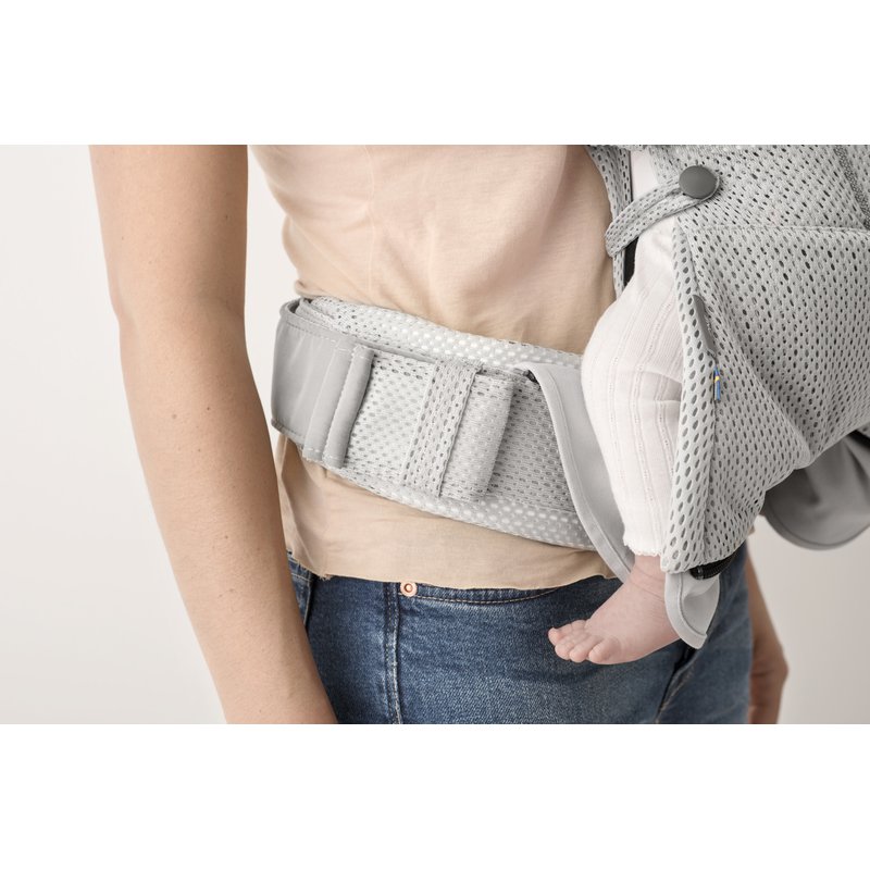 BABYBJORN ONE AIR - nosidełko, Srebrny