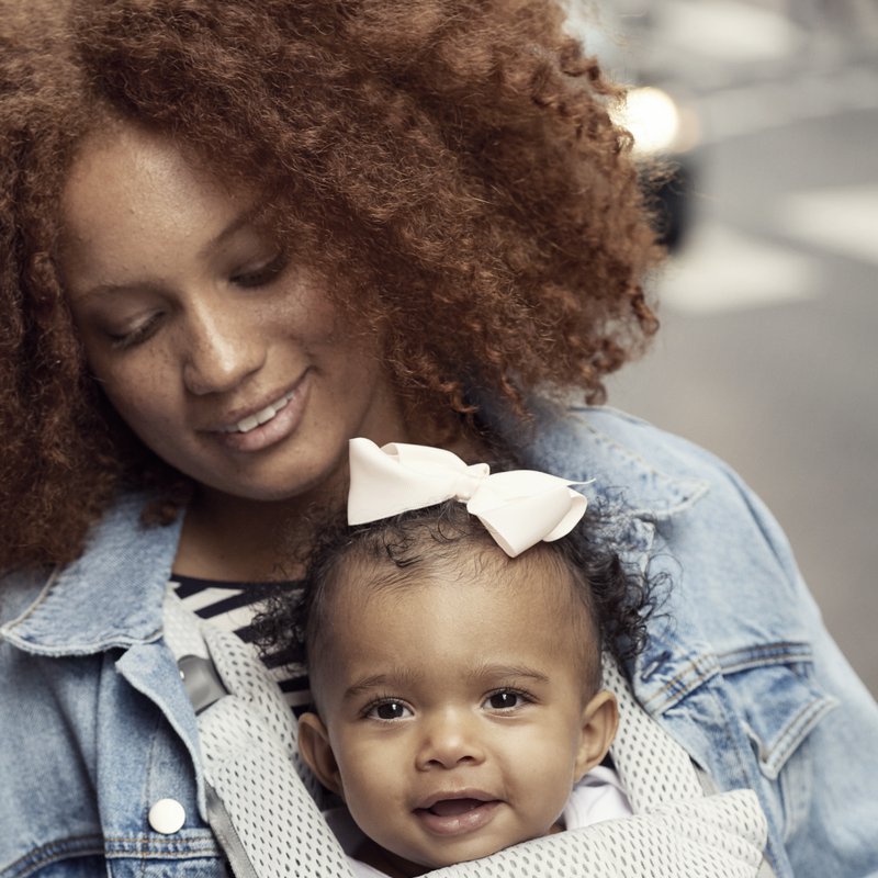 BABYBJORN ONE AIR - nosidełko, Srebrny