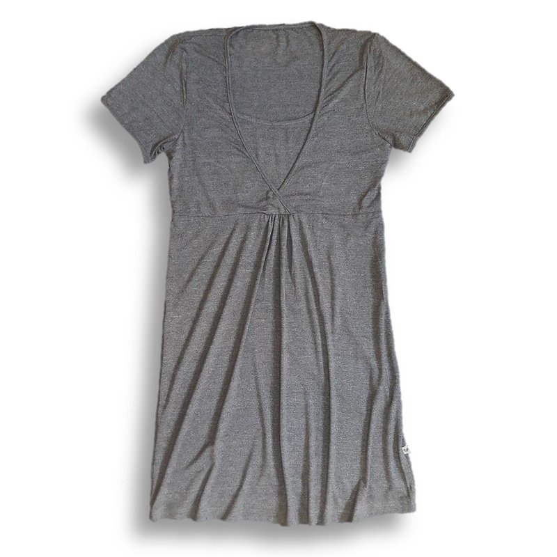 Nanaf Organic, DO SPANIA I KĄPANIA, Bambusowa Koszula nocna, ciemnoszary melanż