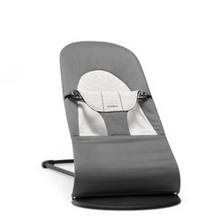 BABYBJORN - leżaczek BALANCE SOFT COTTON/JERSEY - Szary / Szary