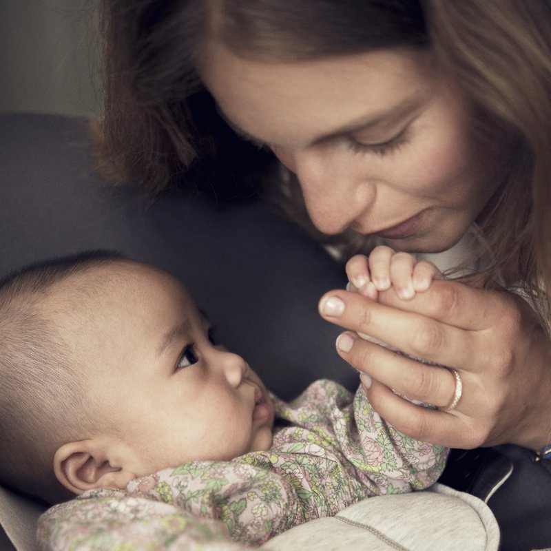 BABYBJORN - leżaczek BALANCE SOFT COTTON/JERSEY - Szary / Szary