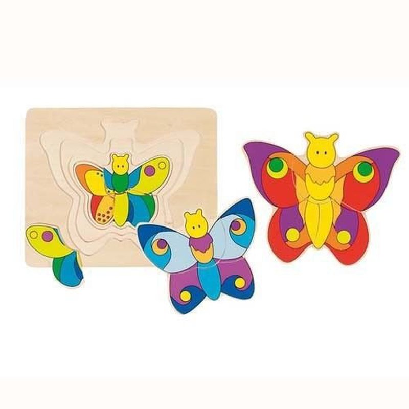 Goki® - Układanka warstwowa wzór Motylki, Goki 57899