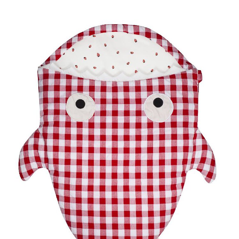 Baby Bites Śpiworek letni Shark (1-18 miesięcy) Red Vichy BABY BITES