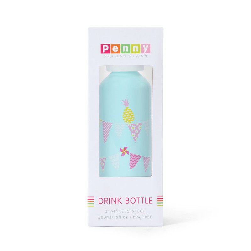 Penny Scallan Design - Bidon miętowo-różowy w ananasy Penny Scallan