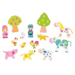 Drewniany zestaw do układania Susibelle