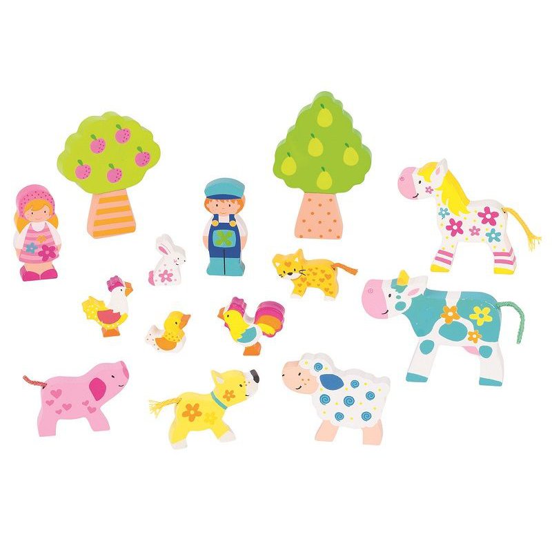 Drewniany zestaw do układania Susibelle