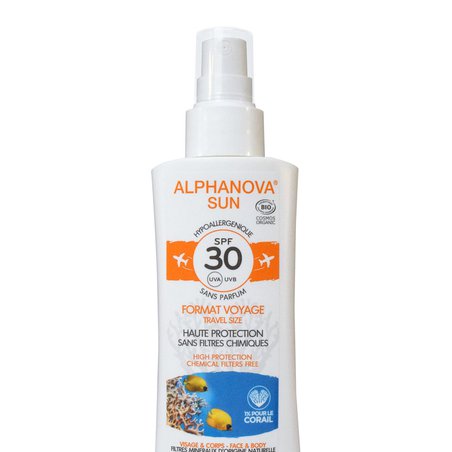 Alphanova Sun, Spray z filtrem SPF30, wersja podróżna, 90g ALPHANOVA SUN
