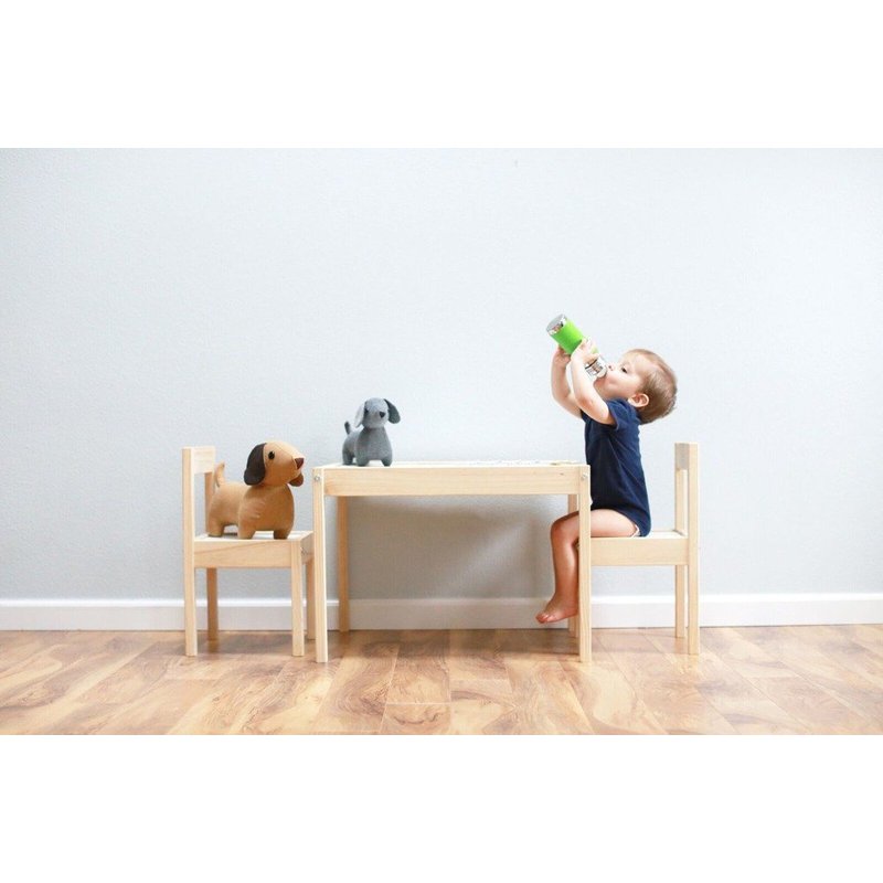 Termobutelka z ustnikiem niekapkiem i zieloną osłonką 260 ml, Pura Kiki