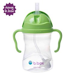 Bidon ze słomką 240 ml, jabłkowy, b.box