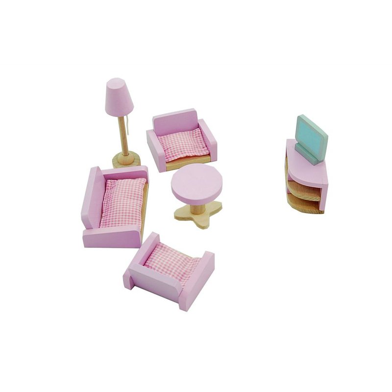 Lelin - Mebelki do salonu - wyposażenie domków dla lalek