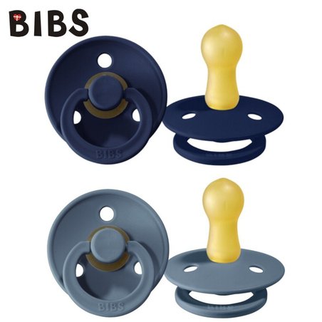 BIBS 2-PACK M DEEP SPACE & PETROL Smoczek Uspokajający kauczuk Hevea