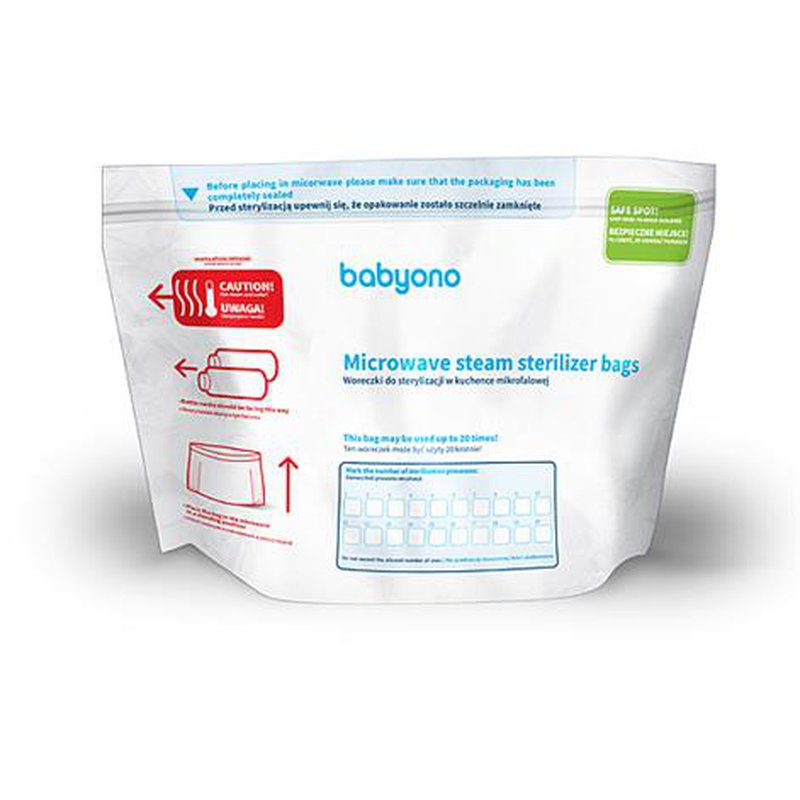 BABYONO - 1038 Woreczki do sterylizacji w kuchence mikrofalowej
