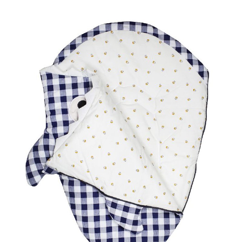 Baby Bites Śpiworek letni Shark (1-18 miesięcy) Blue Vichy BABY BITES