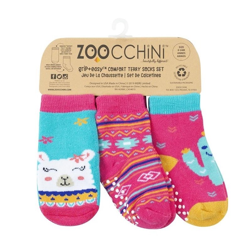 Zoocchini Skarpetki 3 pary Lama 0-24 m