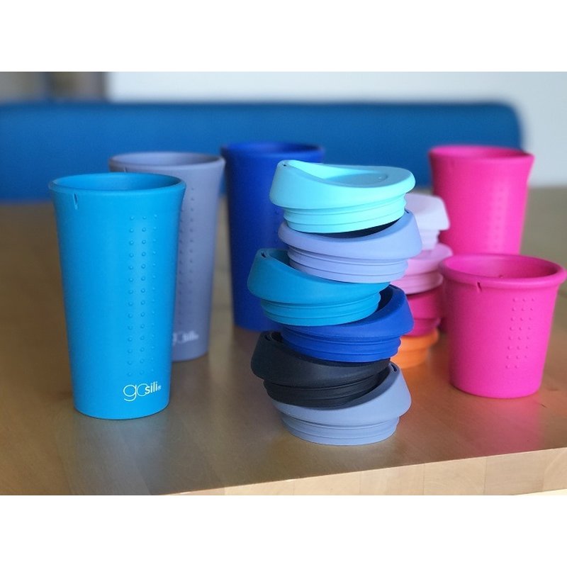 Silikids - GoSili Kubek Podróżny Silikonowy Teal Conf