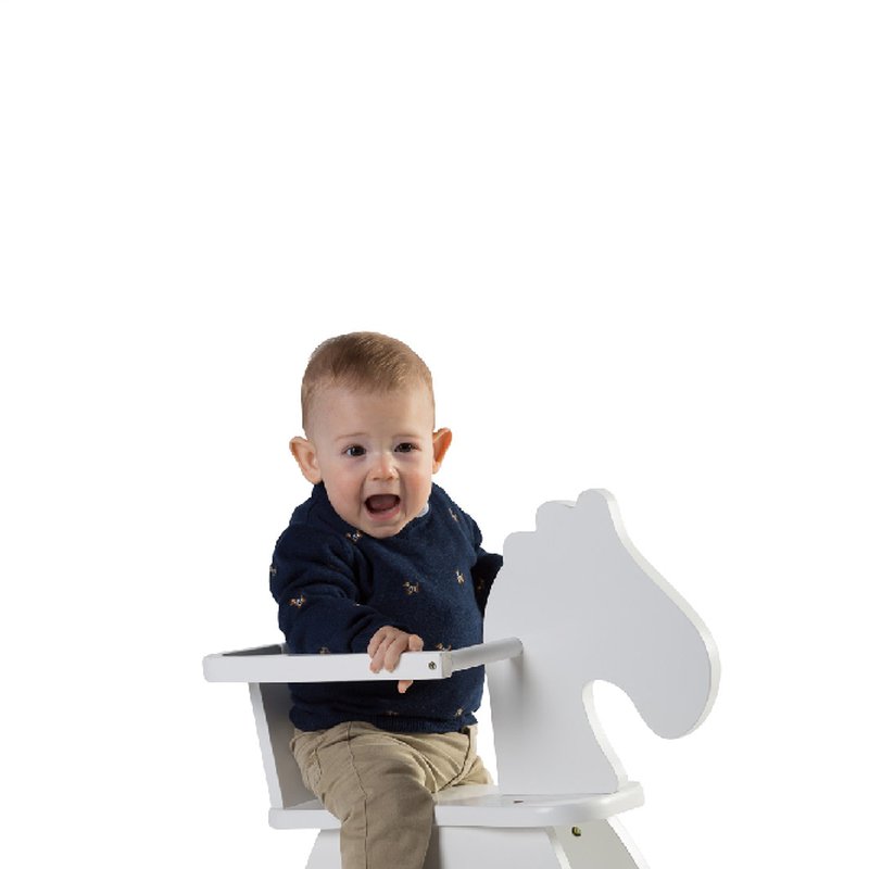 CHILDHOME - Bujak na biegunach Konik White