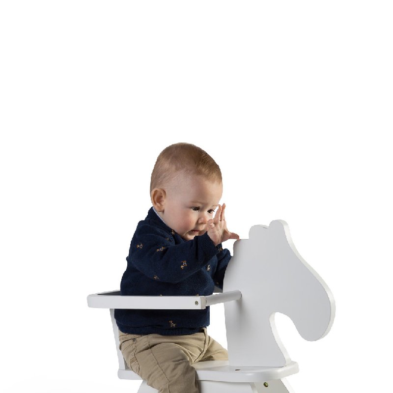 CHILDHOME - Bujak na biegunach Konik White