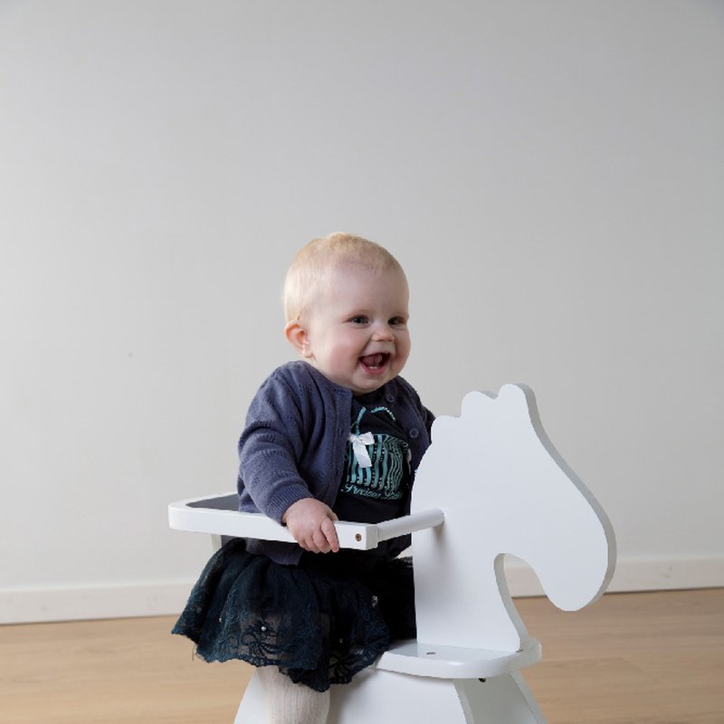 CHILDHOME - Bujak na biegunach Konik White