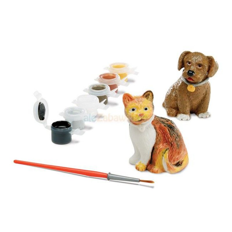 Melissa&Doug® - Kotek i Piesek - Figurki do malowania, 8+, Melissa&Doug