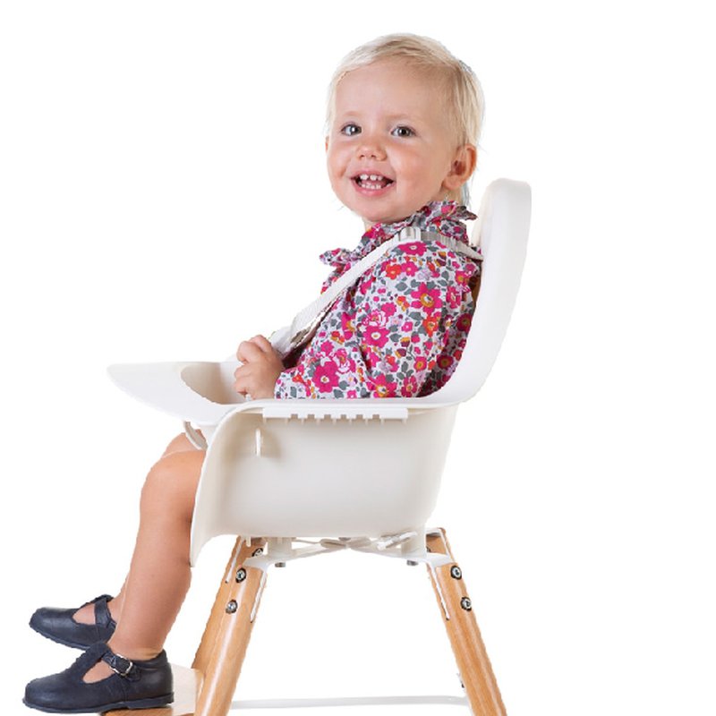 CHILDHOME - Krzesełko do karmienia Evolu 2 Natural/White