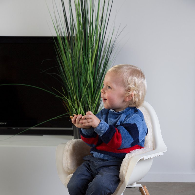 CHILDHOME - Krzesełko do karmienia Evolu 2 Natural/White