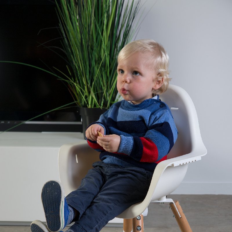 CHILDHOME - Krzesełko do karmienia Evolu 2 Natural/White