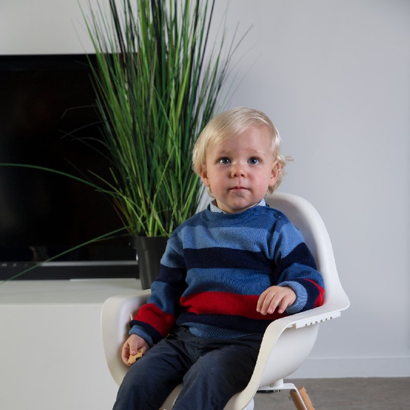 CHILDHOME - Krzesełko do karmienia Evolu 2 Natural/White