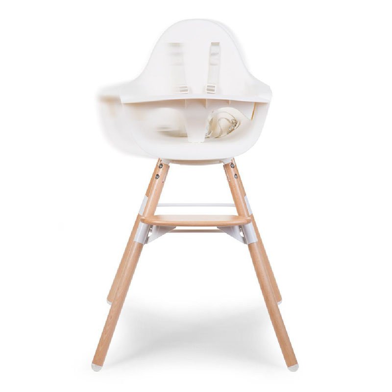 CHILDHOME - Krzesełko do karmienia Evolu 2 ONE.80° Natural/White