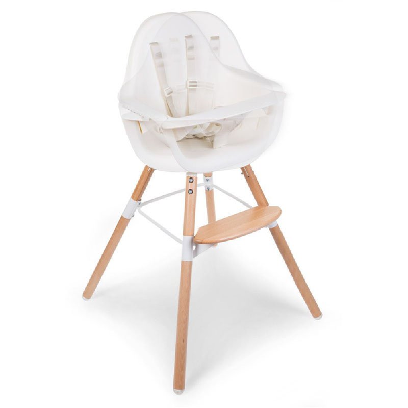 CHILDHOME - Krzesełko do karmienia Evolu 2 ONE.80° Natural/White