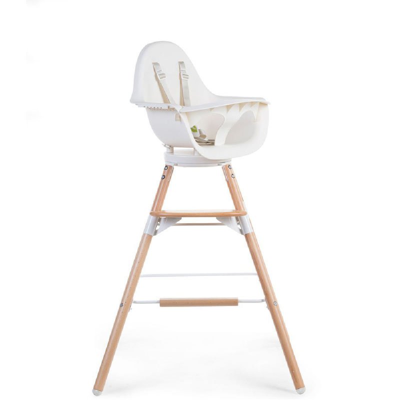CHILDHOME - Krzesełko do karmienia Evolu 2 ONE.80° Natural/White