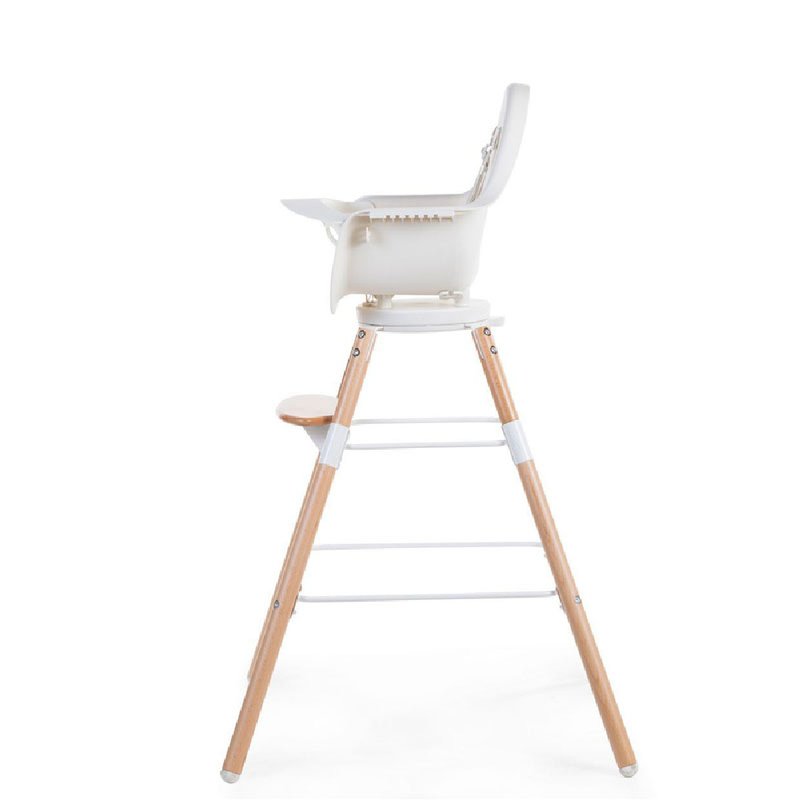 CHILDHOME - Krzesełko do karmienia Evolu 2 ONE.80° Natural/White