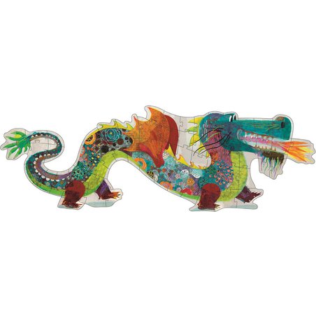Djeco - Puzzle kartonowe smok LEON 1,38m 58 elem. DJ07170