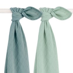 Jollein - Baby & Kids - Jollein - 2 otulacze bambusowe 115 x 115 cm Ash Green
