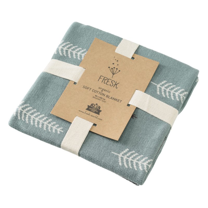 FRESK - Fine knitted blanket 80 x 100 cm Forest