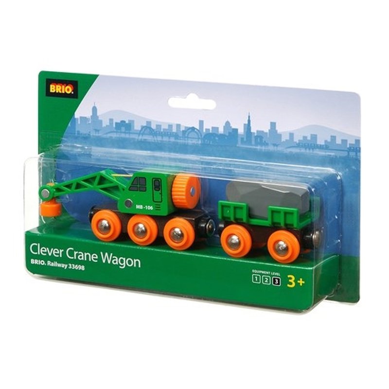 BRIO World Kolejowy Wagon Dźwigowy