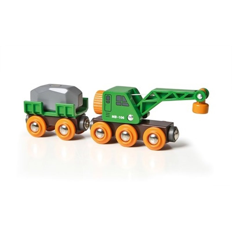 BRIO World Kolejowy Wagon Dźwigowy