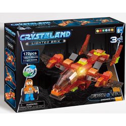 Crystaland - Klocki swiecace LED maszyny kosmiczne orange fight