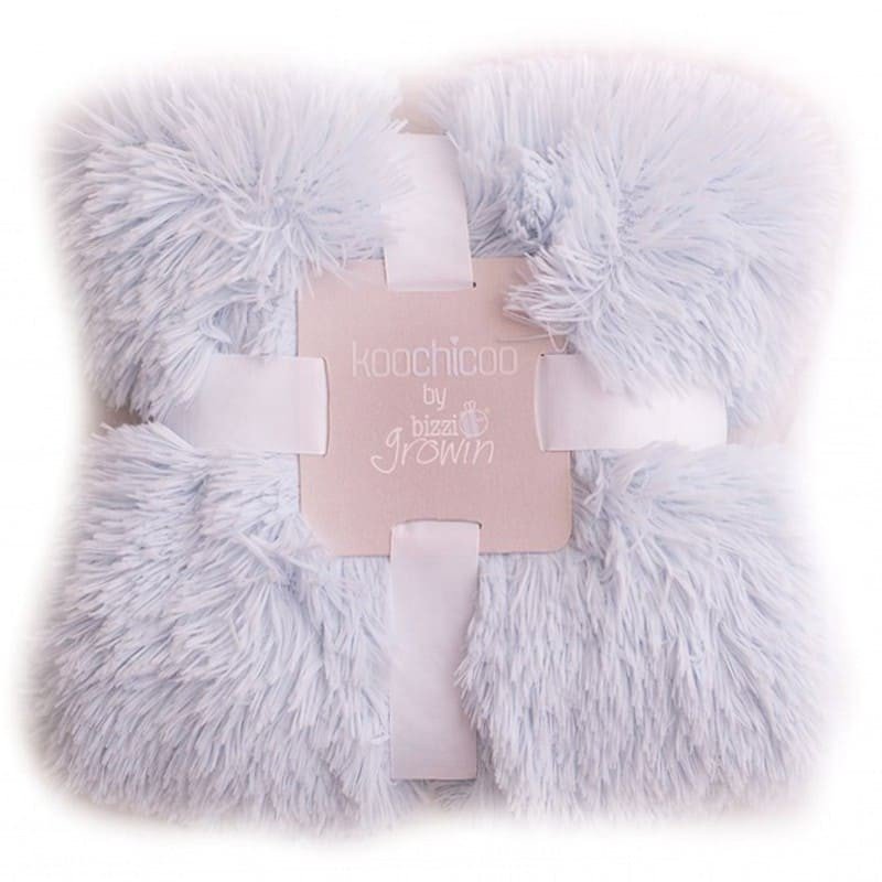 Bizzi Growin Koochicoo luksusowy miękki kocyk futerkowy BABY BLUE