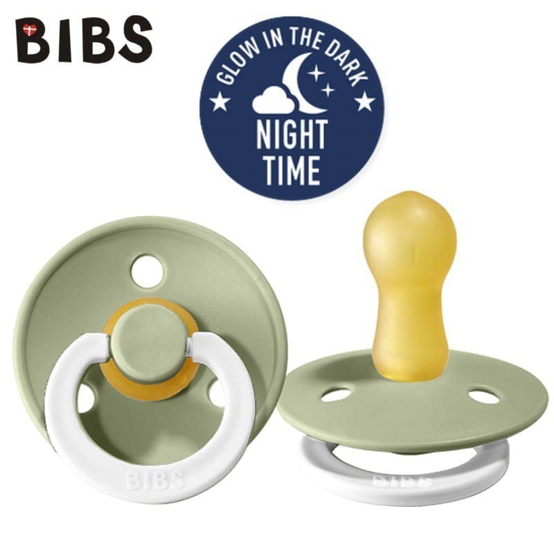 BIBS SAGE NIGHT M Smoczek Uspokajający kauczuk Hevea