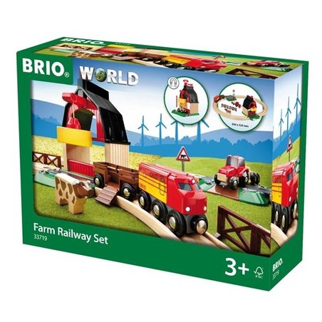 BRIO World Kolejka Drewniana Na Farmie