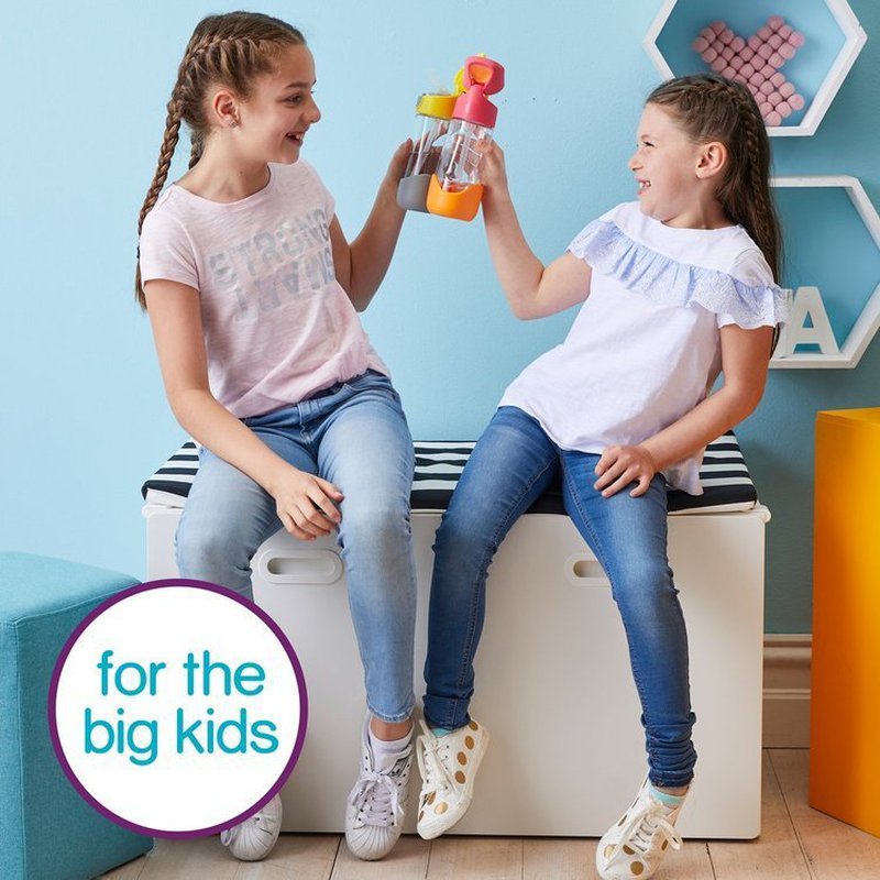 Bidon tritanowy ze słomką 450 ml, Indigo Rose, b.box